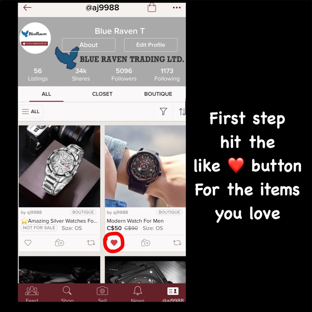 Hit the like ❤️ button For the items you love